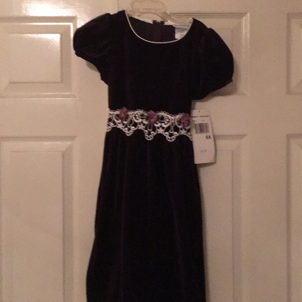 Brand new velvet 6x purple dress!
